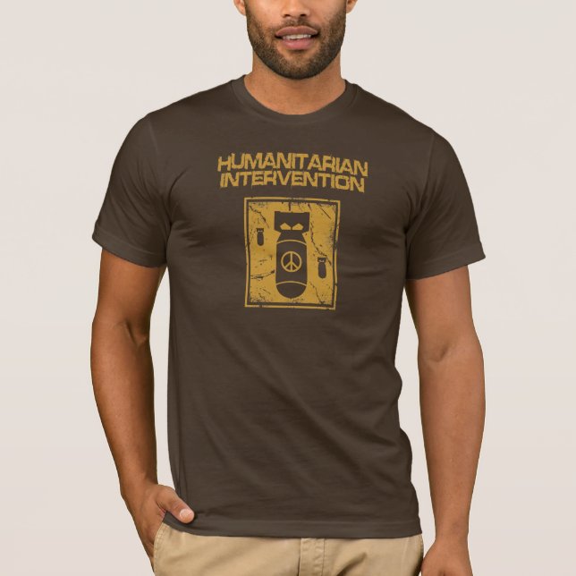 T-shirt Intervention humanitaire - pacifiste (Devant)