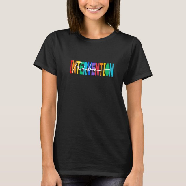 T-shirt Intervention Tribe Rti Équipe Intervention Enseign (Devant)