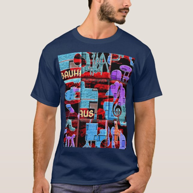 T-shirt Intimate Blue Summer Vibes orchestral music instru (Devant)