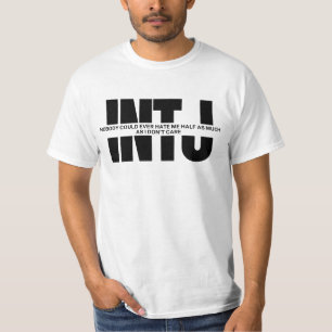 T-shirt INTJ esprit humour drôle dire minimaliste INTJ drô