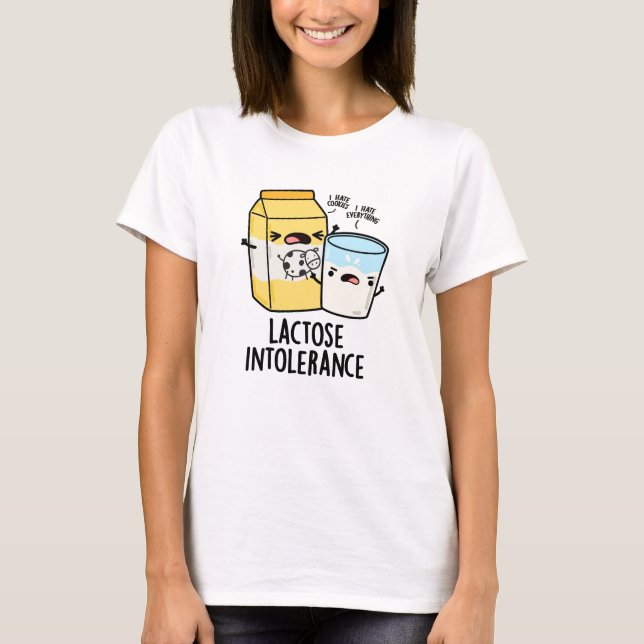 T-shirt Intolérance au lactose Funny Milk Pun (Devant)