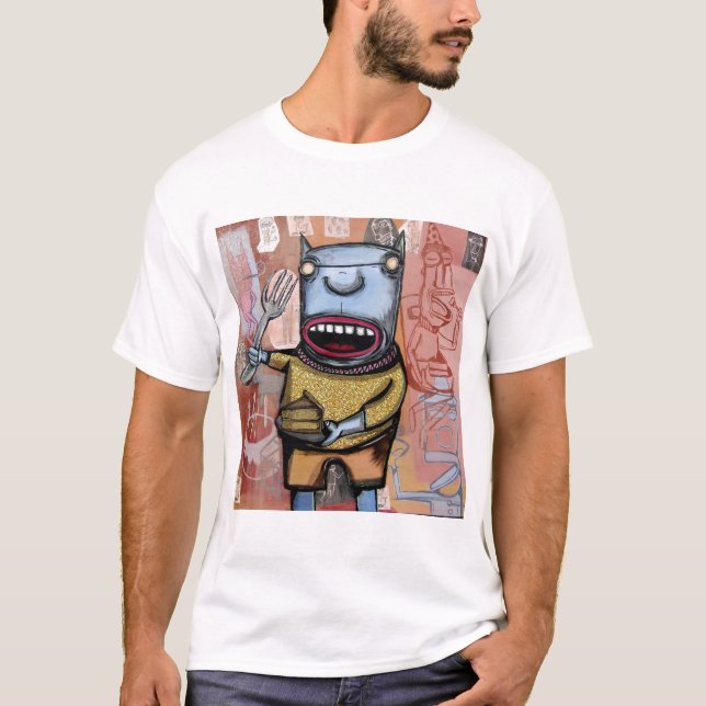 T-shirt Intolérance de gluten de la peinture #14 (Devant)