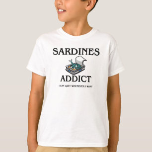 T-shirt Intoxiqué de sardines