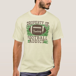 T-shirt Intoxiqué du football par des studios de Mudge