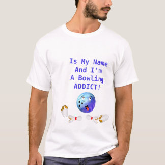 T-shirt Intoxiqué personnalisable de bowling