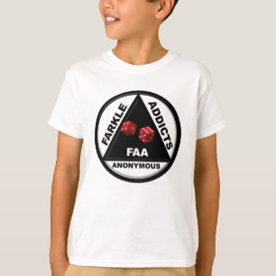 T-shirt Intoxiqués de Farkle anonymes (version 2010)