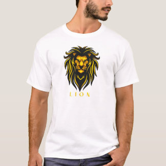 T-shirt Intrépide comme un lion - Gras Animal Graphic Tee