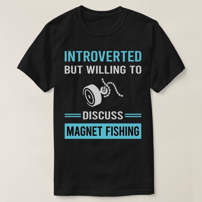 T-shirt Introduction de la pêche au filet magnétique (Design devant)