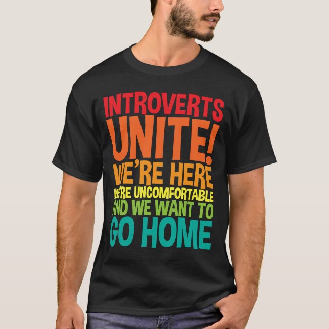 T-shirt Introduction Unite Nous sommes ici Nous sommes mal (Devant)