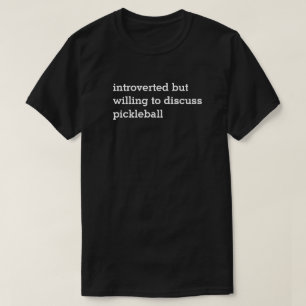 T-shirt Introvert le disposé pour discuter la pièce en t