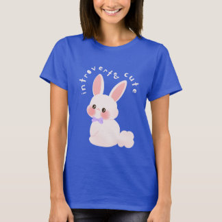 T-shirt Introvert & mignon lapin