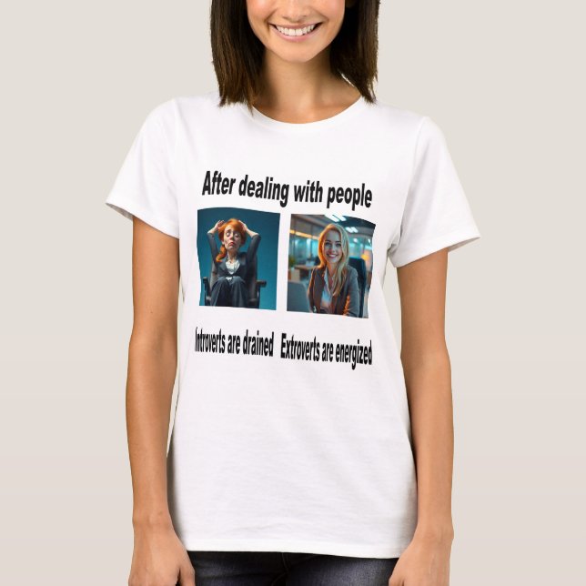 T-shirt Introvert ou Extrovert (Devant)