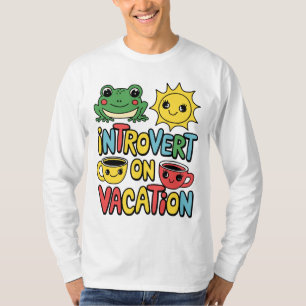 T-shirt Introvert Vacation Mode homme à manches courtes