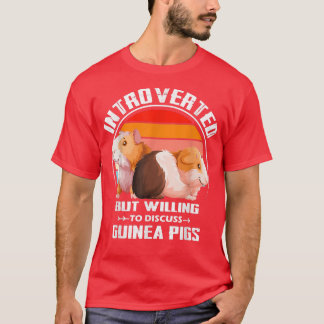 T-shirt Introverted, mais prêt à discuter de cobayes Kit