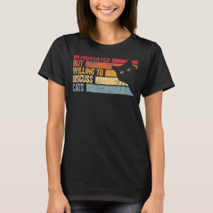 T-shirt Introverted Mais Prêt À Discuter Des Chats Chats C