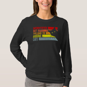 T-shirt Introverted Mais Prêt À Discuter Des Chats Chats C
