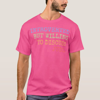T-shirt Introverted Mais Prêt À Discuter Judo