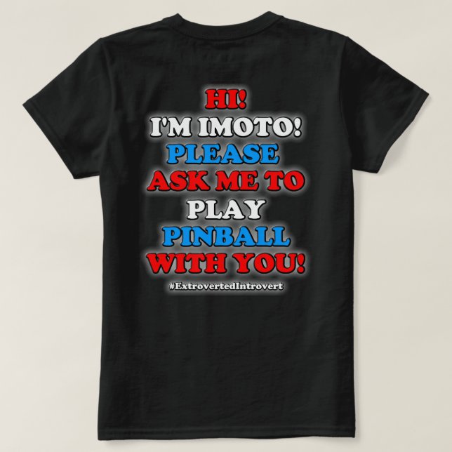 T-shirt introverti Extroverted (Design dos)