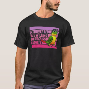 T-shirt Introverti, mais perroquets Jaune à côté Vert Jaun