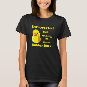 T-shirt Introverti mais prêt à discuter de Coin Coin Canar
