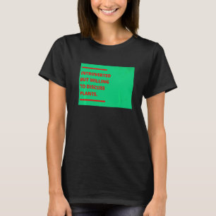 T-shirt Introverti Mais Prêt à Discuter des Plantes Jardin