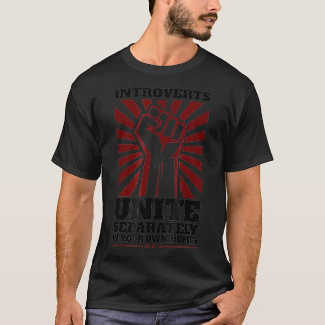 T-shirt Introverts T Antisocial Introvert _1 (Devant)