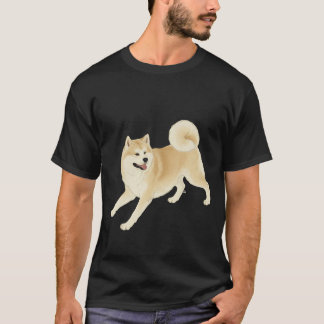 T-shirt 「inu」Japanese style ink painting T－shirt