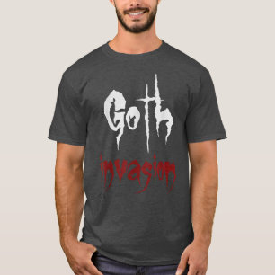 T-shirt Invasion Black Gothic Emo Horror Halloween 31
