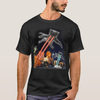 T-shirt Invasion de chats Attaque Cosmos Espace Galaxie Uf