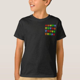 T-shirt Invasion des Nano-robots multicolores - Pct Motif