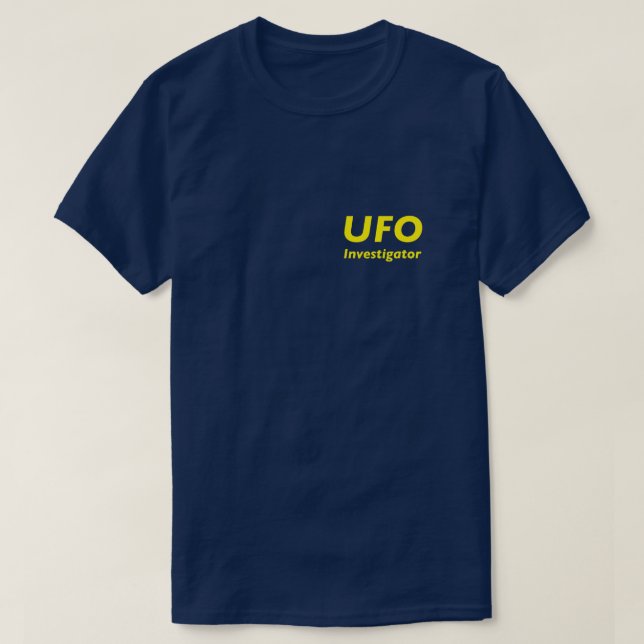 T-shirt Investigateur d'UFO (Design devant)