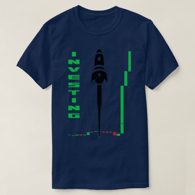 T-shirt Investissement stock Rocket (Design devant)