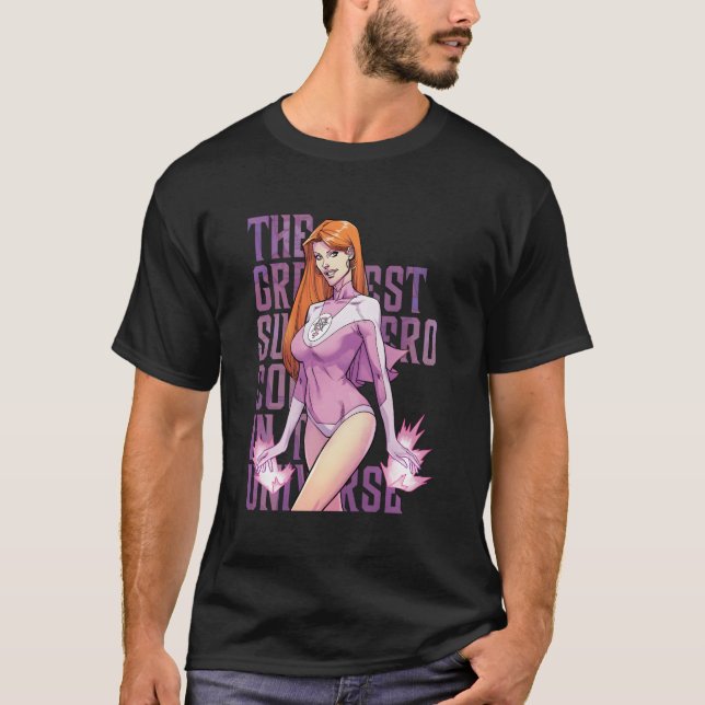 T-shirt Invincible plus grande bande dessinée - Atom Eve (Devant)