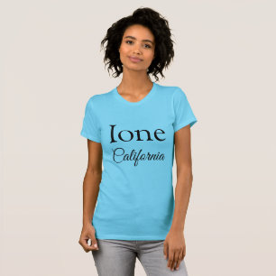 T-shirt Ione California nom de ville pays or