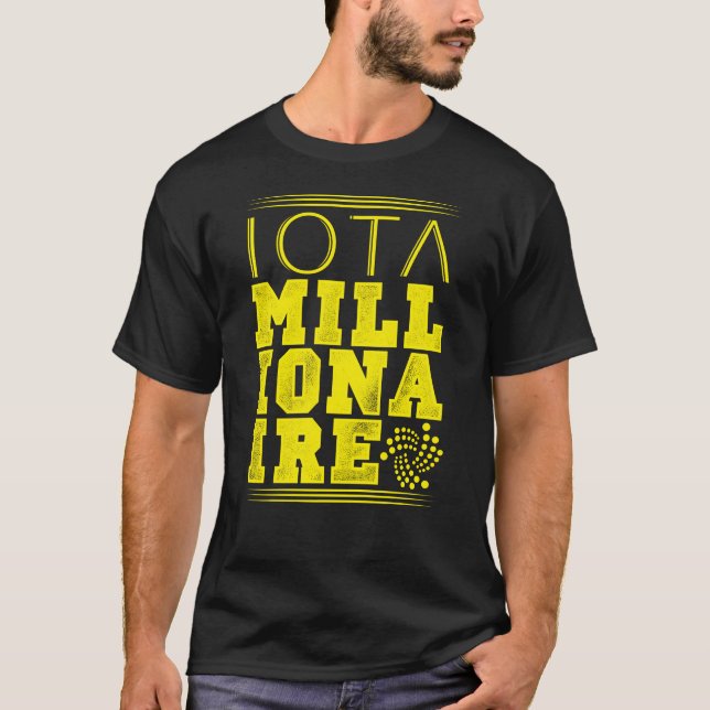 T-shirt Iota millionaire cadeau (Devant)