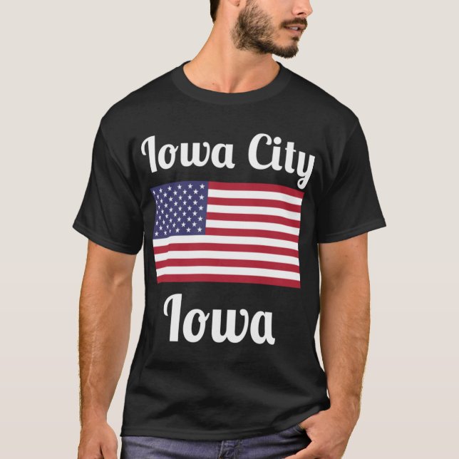T-shirt Iowa City Iowa Stylish Prints2 (Devant)