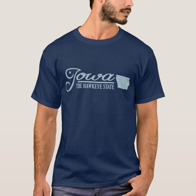 T-shirt Iowa (État du mien) (Devant)
