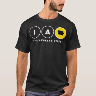 T-shirt Iowa The Hawkeye State Graphic