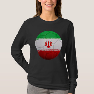 T-shirt Ir Iran Soccer National Ball Ir Iran Drapeau Footb