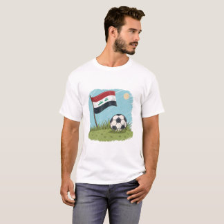T-shirt Irak flag and soccer ball