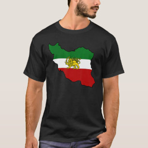 T-shirt Iran - Drapeau avec un lion iranien