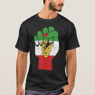 T-shirt Iran flag, Iranian Lion Symbol, Iranian Lioness, F