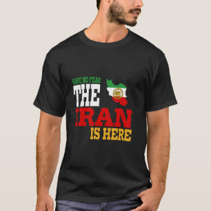 T-shirt Iran Lion Drapeau solaire, Iran, Perse, Iran carte
