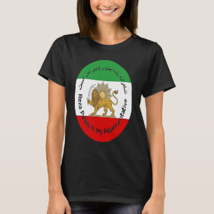 T-shirt Iran Reza Pahlavi Est Mon Représentant Vie Femme