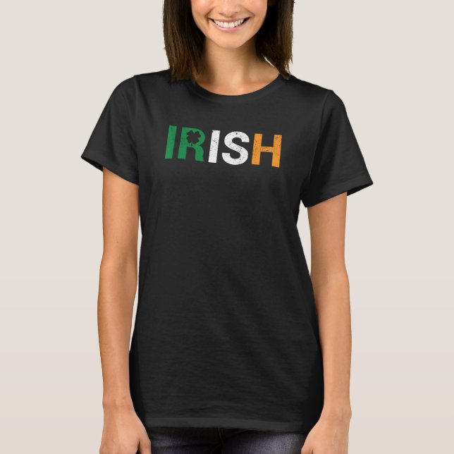 T-shirt Ireland Pride Funny Shamrock Leprechaun Patriotic  (Devant)