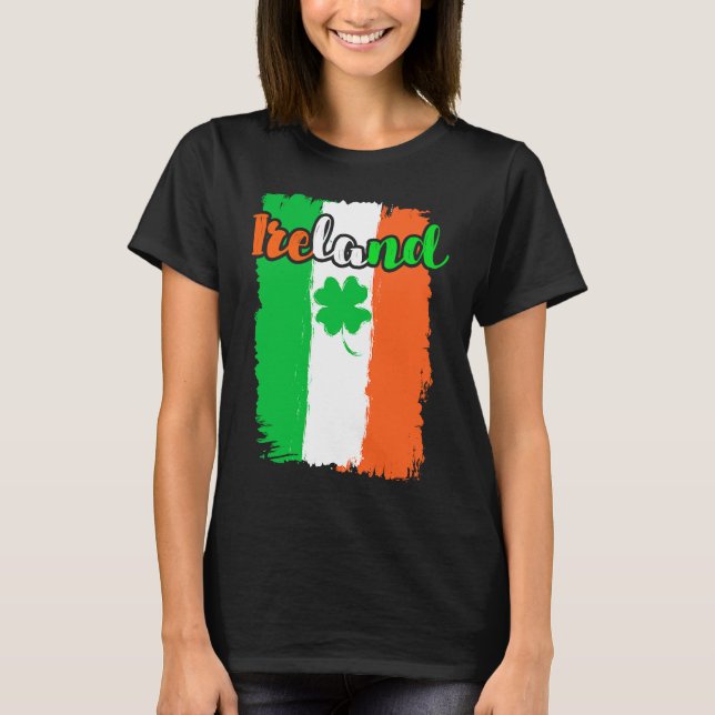 T-shirt Ireland shamrock St Patrick's Day  1 (Devant)