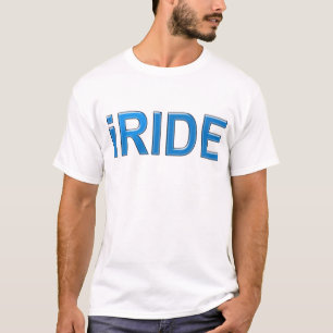 T-shirt iRIDE montant une chemise de cavalier de vélo ou