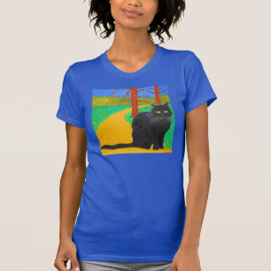 T-shirt Irina le chat sortant des bois