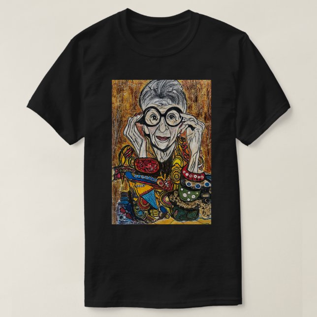 T-shirt Iris Apfel Mode 3 (Design devant)