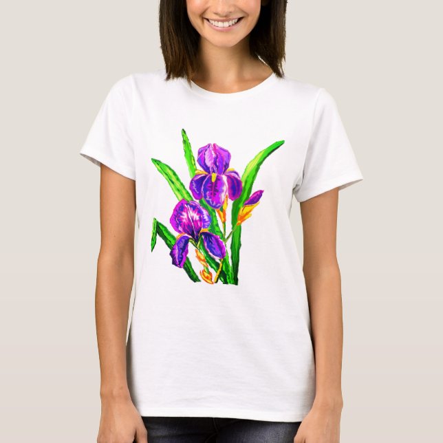 T-shirt Iris Fleurs (Devant)